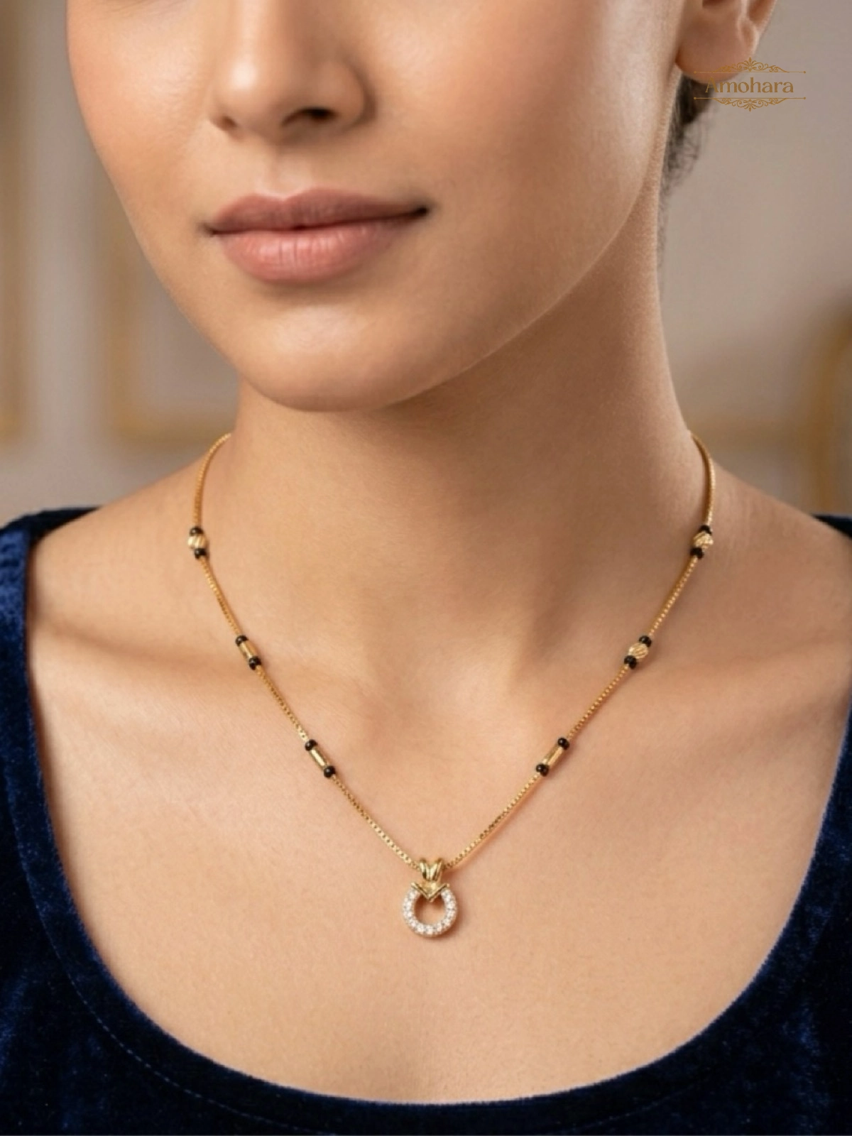 Elegant Halo Mangalsutra Chain