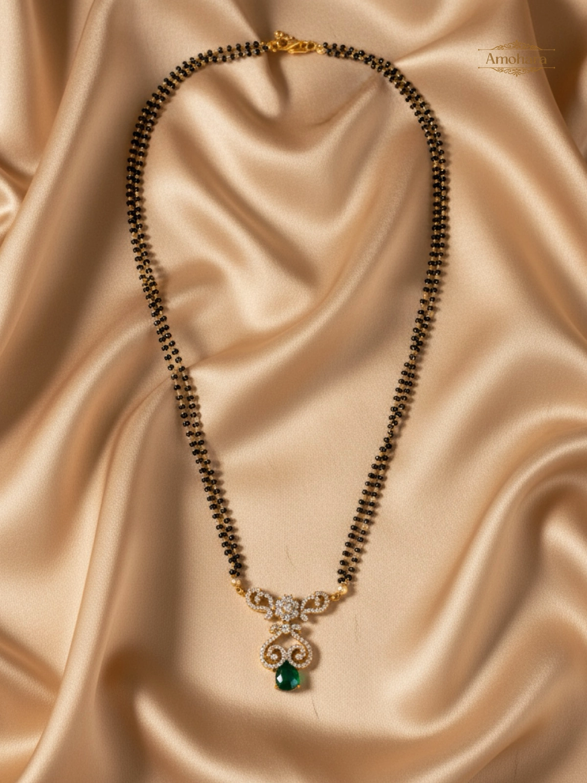 Emerald Drop Designer Mangalsutra