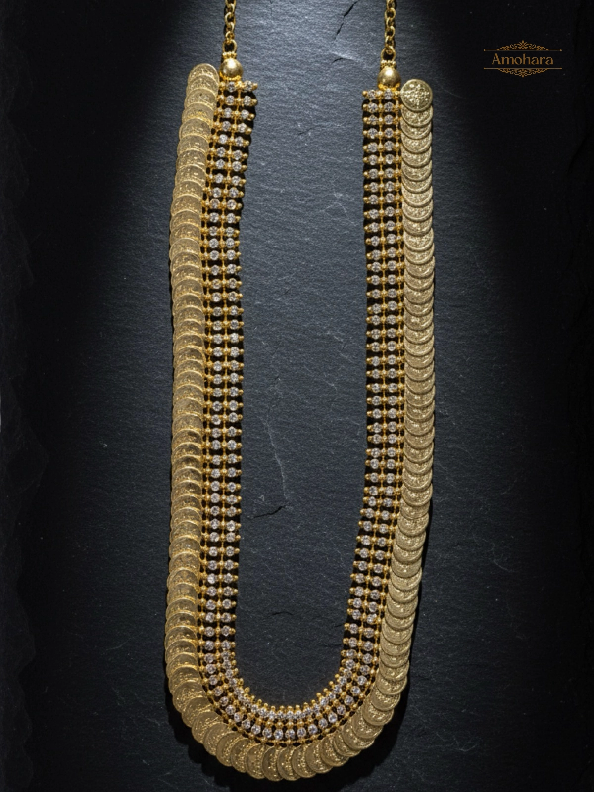 Lakshmi Coin Layered Haram Necklace