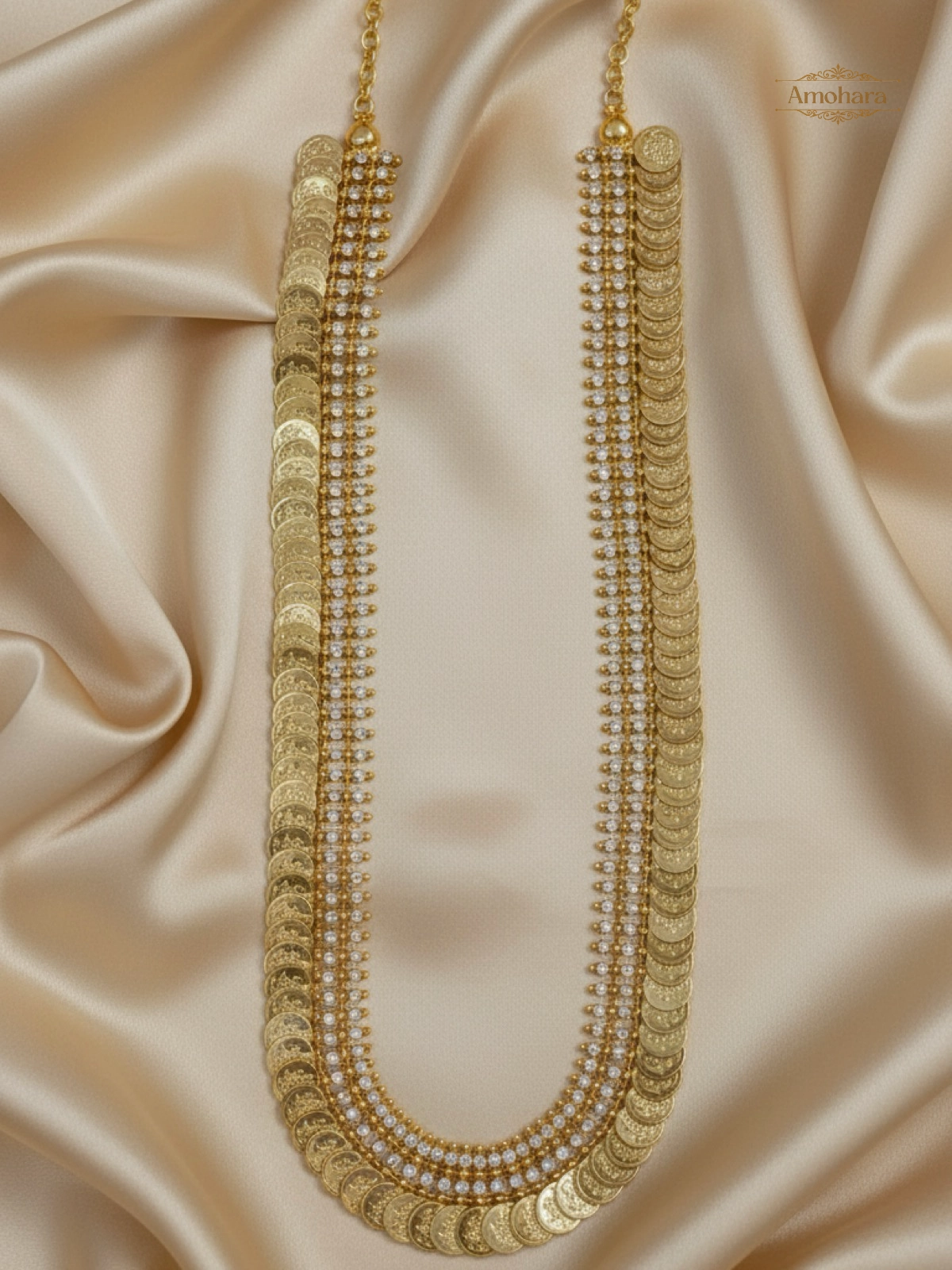 Lakshmi Coin Layered Haram Necklace