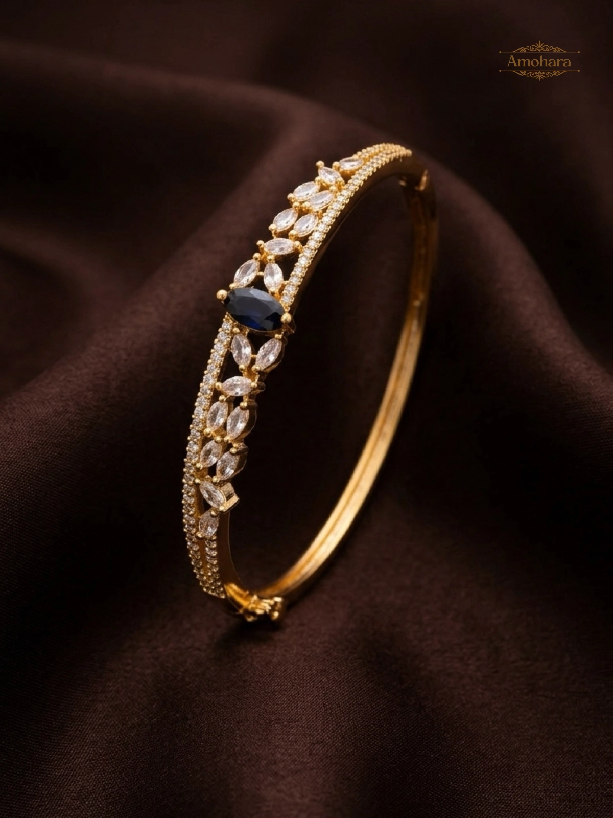 Midnight Sparkle Bangle Bracelet