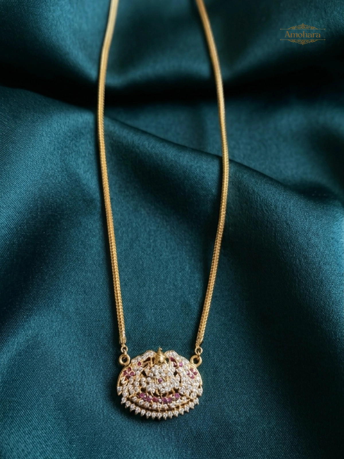 Gajalakshmi Elegance Panchaloham Pendant Chain
