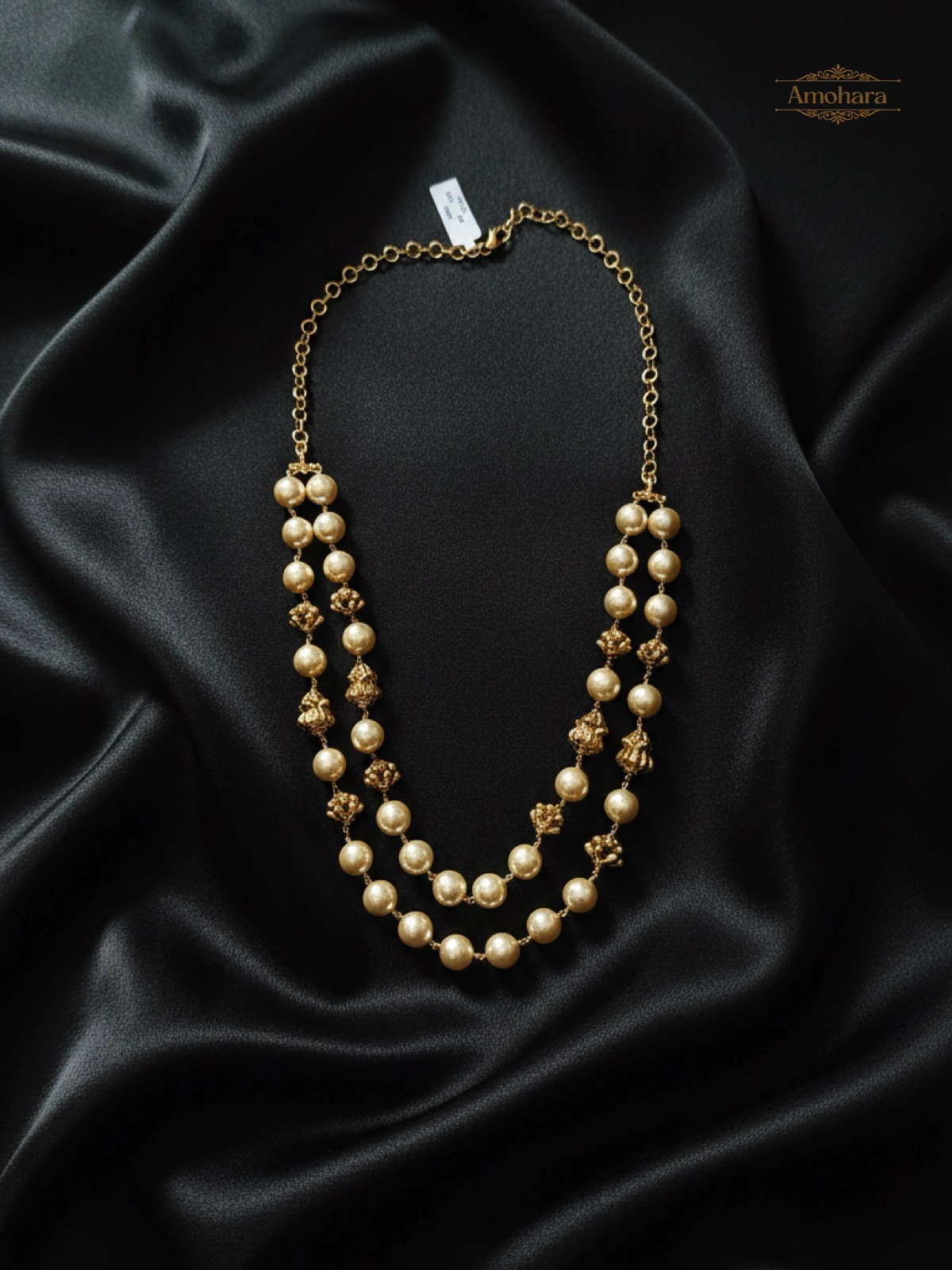 Royal Pearl Cascade Necklace
