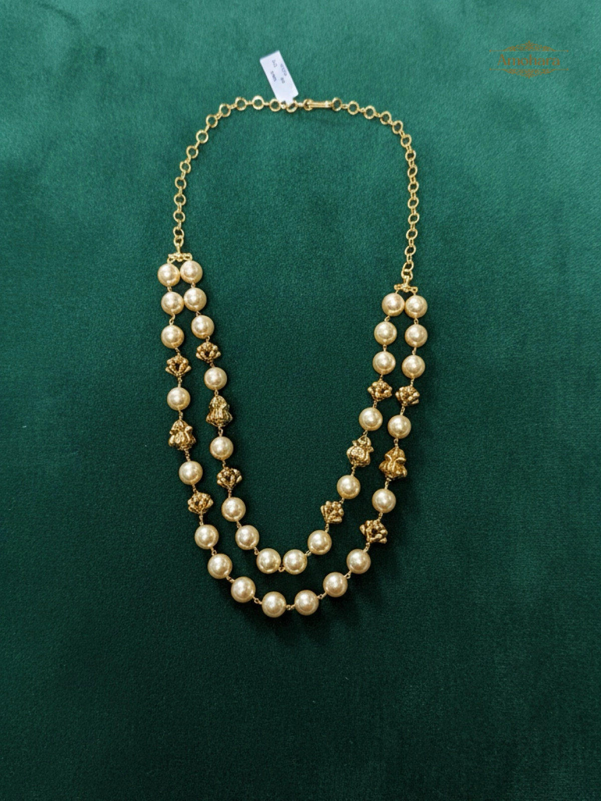 Royal Pearl Cascade Necklace