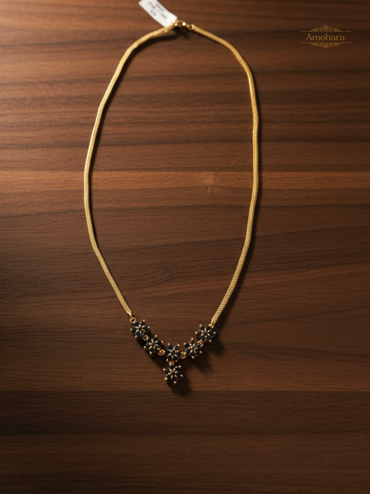 Midnight Bloom Pendant Chain
