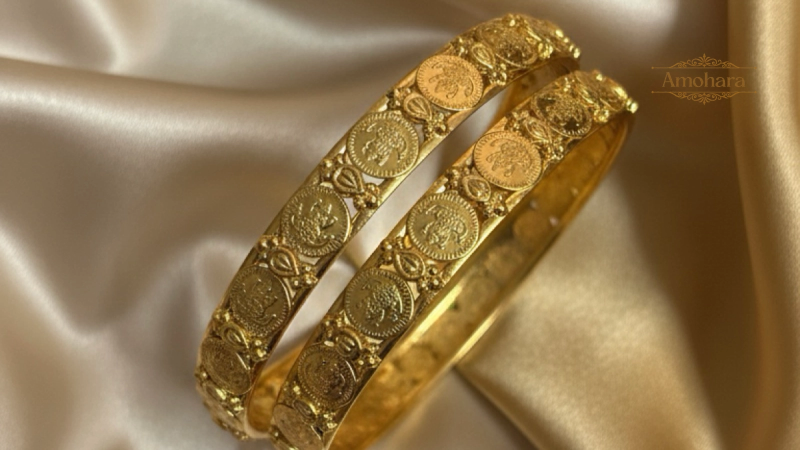 Lakshmi Coin Antique Bangles