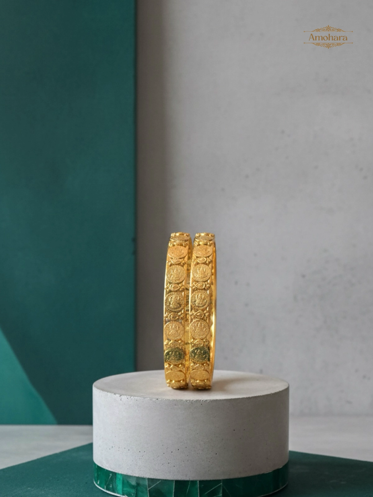 Lakshmi Coin Antique Bangles