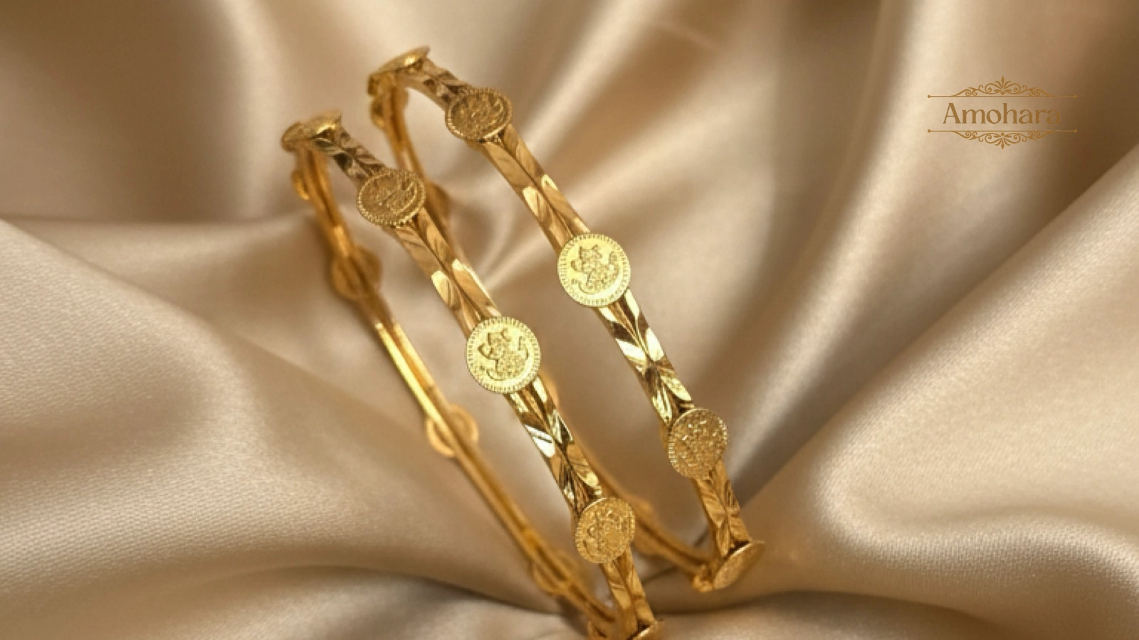 Temple Coin Line Bangles